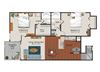 2 Bedrooms and 2 Bathrooms Floor Plans C 2 Bedrooms and 2 Bathrooms Floor Plans C at Water's Edge Apartments, Sunrise, Florida
